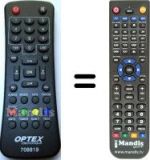 Replacement remote control OPTEX 708819