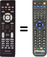 Replacement remote control Philips DVD-R3577H
