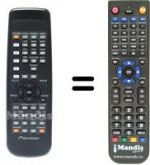 Replacement remote control Pioneer BXD1041