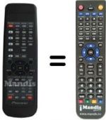 Replacement remote control Pioneer BXD1047