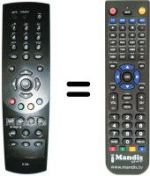 Replacement remote control Humax DTV4700