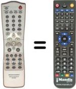 Replacement remote control RC7010DV