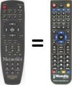 Replacement remote control Marantz DV6200