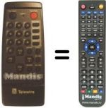 Replacement remote control TELEWIRE TW1002
