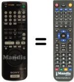Replacement remote control RMT-D102P