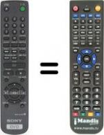 Replacement remote control RMT-D115P