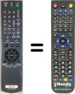 Replacement remote control Sony DVP-LS500