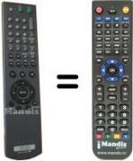 Replacement remote control RMT-D156P