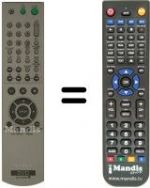 Replacement remote control RMT-D167P