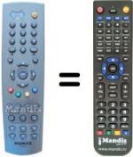 Replacement remote control Humax RT505