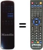 Replacement remote control Amstrad SRX301