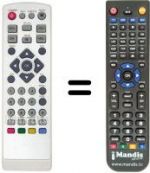 Replacement remote control DIGIQUEST 7300T