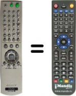 Replacement remote control Sony DVP-NS355