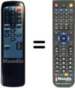 Replacement remote control Technisat TECHNIBOXIR