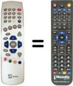 Replacement remote control Telesystem TS4.1F