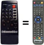 Replacement remote control TELEWIRE TW1016