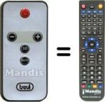 Replacement remote control Trevi SB 8300TV