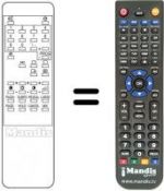 Replacement remote control Teknant 9363 TXT-14'