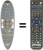 Replacement remote control NTL SMT 2100 C