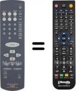 Replacement remote control RC2020CR