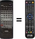 Replacement remote control Aiwa RC-T800F