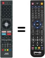 Replacement remote control JVC RMC3407