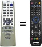 Replacement remote control JVC RMRXUV9RMD
