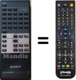 Replacement remote control Sony RM-D690