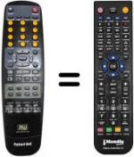 Replacement remote control COBY REMCON235