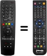 Replacement remote control Netgem MADISON2