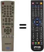 Replacement remote control 00002 A