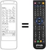 Replacement remote control 076100Q001