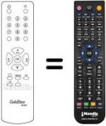Replacement remote control 105-207H