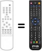 Replacement remote control Salora 14 S 4 VT