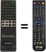 Replacement remote control Sony KV-M 1620