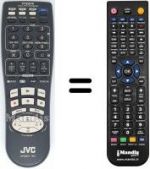 Replacement remote control JVC HR-VP790 U