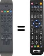 Replacement remote control Techwood TW 22916 B19 LED