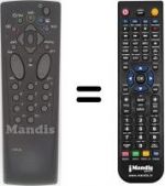 Replacement remote control Thomson 21 MT 10 E