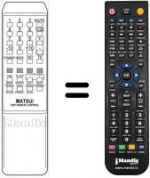 Replacement remote control 209 T