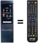 Replacement remote control NordMende V 1503 K