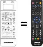 Replacement remote control NordMende V 1805 K