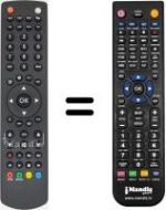 Replacement remote control Saba KL 32 B 100