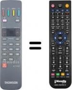 Replacement remote control Thomson 25 DG 15 CL