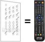 Replacement remote control 510.01.0131