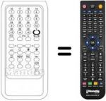 Replacement remote control Quasar TVC 30 PROG