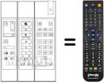 Replacement remote control UNIVERSUM 7254204