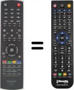 Replacement remote control Sharp LC 19 S7E