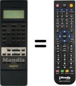 Replacement remote control A05141 LCD