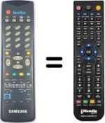 Replacement remote control Samsung TVP 5050 X