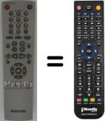Replacement remote control Samsung SV 657 X
